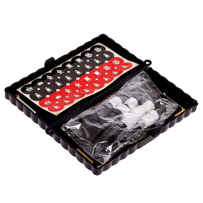 Настольная игра &laquo;Шашки, шахматы&raquo;, 2 в 1, на магнитах, 4+