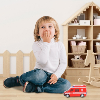 Машина &laquo;Пожарная служба&raquo;, русская озвучка, световые и звуковые эффекты, работает от батареек