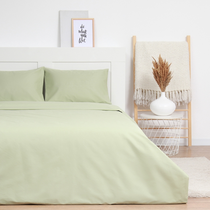 Постельное бельё LoveLife дуэт Young grass 143х215см-2шт, 225х240см, 50х70см-2шт100%хлопок, сатин125г/м&sup2;