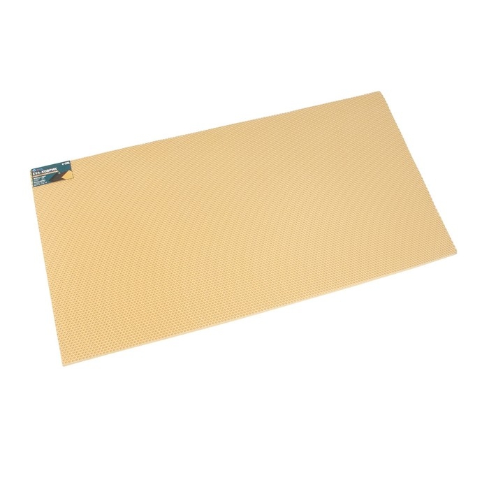 Коврик eva универсальный Grand Caratt, Соты 130 х 80 см, бежевый