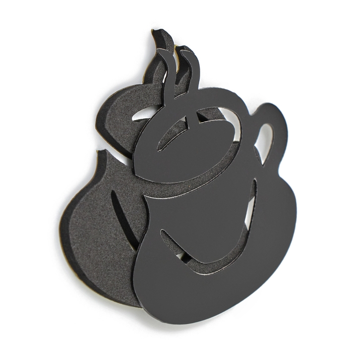 Часы настенные интерьерные для кухни, 3d Часы настенные интерьерные для кухни, 3d "Время кофе", наклейка, большие, d-120 см