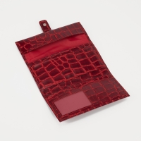 Кошелёк женский на кнопке, цвет красный