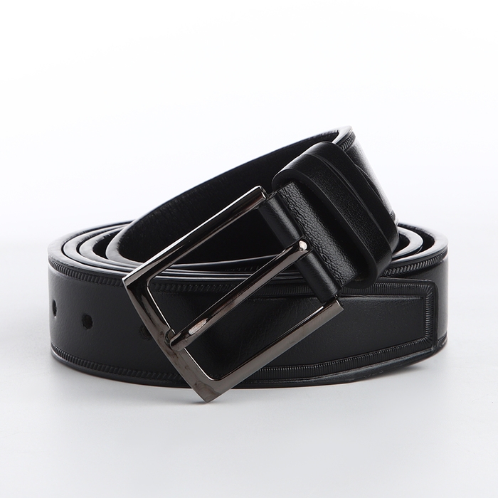 Ремень мужской «Великан», ширина 4 см, винт, пряжка металл, цвет чёрный Ремень мужской «Великан», ширина 4 см, винт, пряжка металл, цвет чёрный