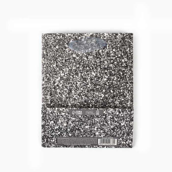 Пакет ламинированный вертикальный &laquo;Сияй&raquo;, глиттер, S, 12 х 15 х 5.5 см