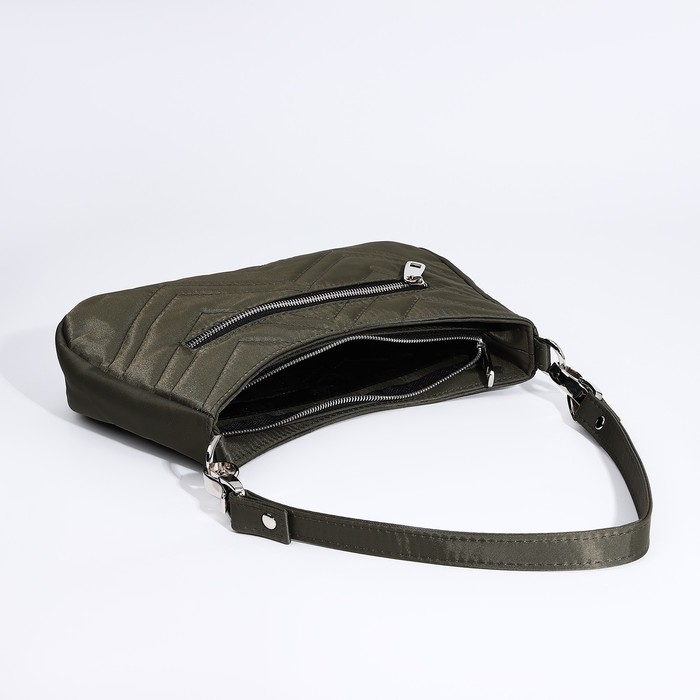 Сумка женская TEXTURA, багет, маленький размер, цвет хаки Сумка женская TEXTURA, багет, маленький размер, цвет хаки