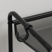 Подставка для обуви &laquo;Женева 33&raquo;, 3 яруса, 86,5&times;27&times;60 см, цвет чёрный