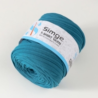 Трикотажная пряжа вторичная 90% хлопок,10% п/э, 100м/450&plusmn;50 гр (индиго) МИКС