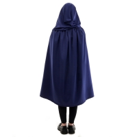 Карнавальный плащ детский,атлас,цвет синий длина 100см