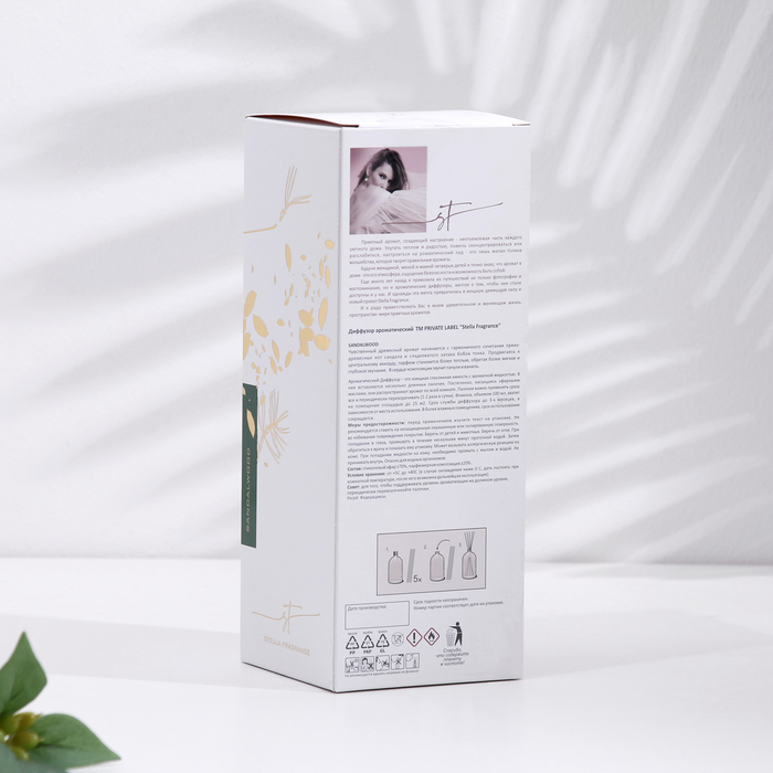 Диффузор ароматический Stella Fragrance Диффузор ароматический Stella Fragrance "Sandalwood", 100 мл, сандаловое дерево