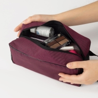 Косметичка на молнии, цвет бордовый Косметичка на молнии, цвет бордовый
