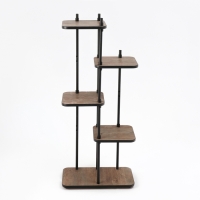 Подставка для цветов LAKSI ЮНА, 288x503x1175, черный/сосна санторини Подставка для цветов LAKSI ЮНА, 288x503x1175, черный/сосна санторини