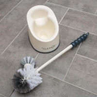 Ёрш для унитаза с подставкой Accoona, 17,5&times;13,5&times;44 см, цвет белый