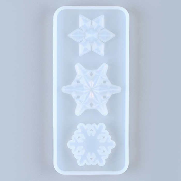 Форма силиконовая универсальная «Снежинка» 3 в 1, размер: от 2,4 до 3 см Форма силиконовая универсальная «Снежинка» 3 в 1, размер: от 2,4 до 3 см