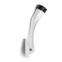 Фиксатор дверной "АЛЛЮР" КН-130 WW, "козья ножка", белый Фиксатор дверной "АЛЛЮР" КН-130 WW, "козья ножка", белый