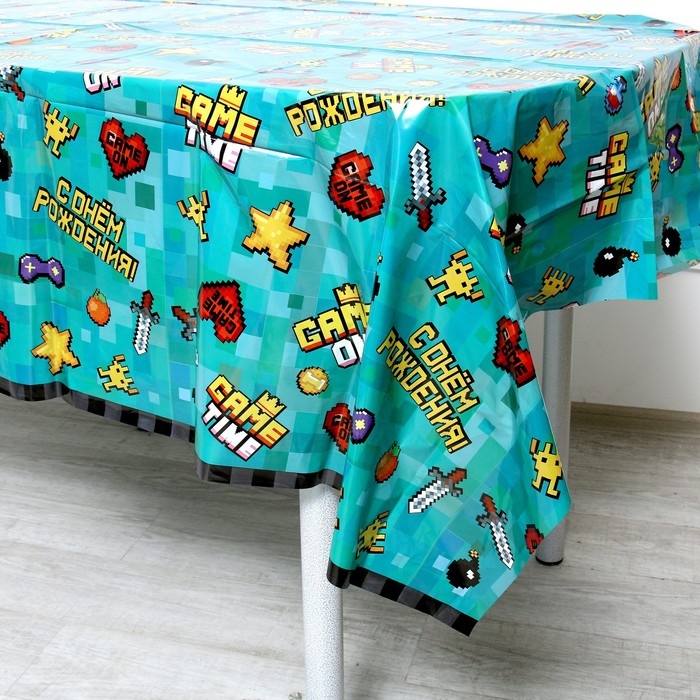 Скатерть Game Time &laquo;Пиксели&raquo;, 120 &times; 180 см