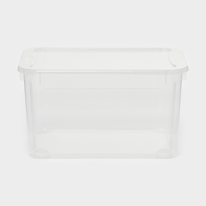 Ящик для хранения с крышкой &laquo;Кристалл XS Plus&raquo;, 16 л, 38,9&times;27,5&times;21,5 см, цвет прозрачный