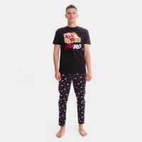 Пижама мужские KAFTAN "Chill bro", цвет чёрный, размер 56