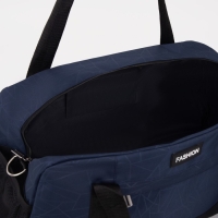 Сумка спортивная на молнии, отдел для обуви, наружный карман, большой размер, цвет синий Сумка спортивная на молнии, отдел для обуви, наружный карман, большой размер, цвет синий