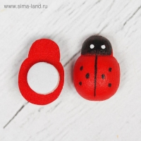 Наклейки &laquo;Божьи коровки&raquo;, красные, набор 40 шт., размер 1 шт: 1 &times; 1.2 см