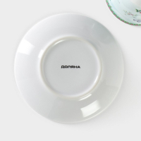 Чайная пара керамическая Доляна &laquo;Пелагея&raquo;, 2 предмета: чашка 220 мл, блюдце d=14 см