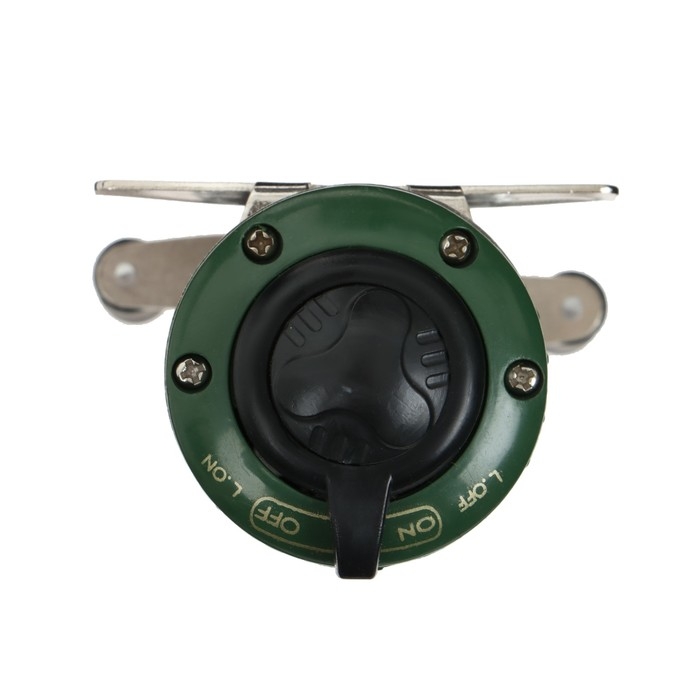 Катушка мультипликаторная, металл-пластик, переключатель 3 режима, цвет темно зеленый, 103 Катушка мультипликаторная, металл-пластик, переключатель 3 режима, цвет темно зеленый, 103