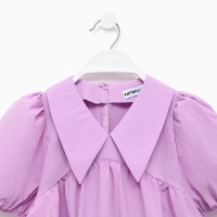 Платье детское с воротником KAFTAN, размер 30 (98-104 см), цвет лиловый