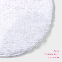 Коврик для дома Доляна «Пушистик», 38×59 см, цвет белый Коврик для дома Доляна «Пушистик», 38×59 см, цвет белый