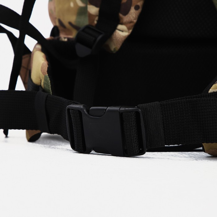 Рюкзак туристический, 40 л, отдел на молнии, 3 наружных кармана, Huntsman, цвет камуфляж