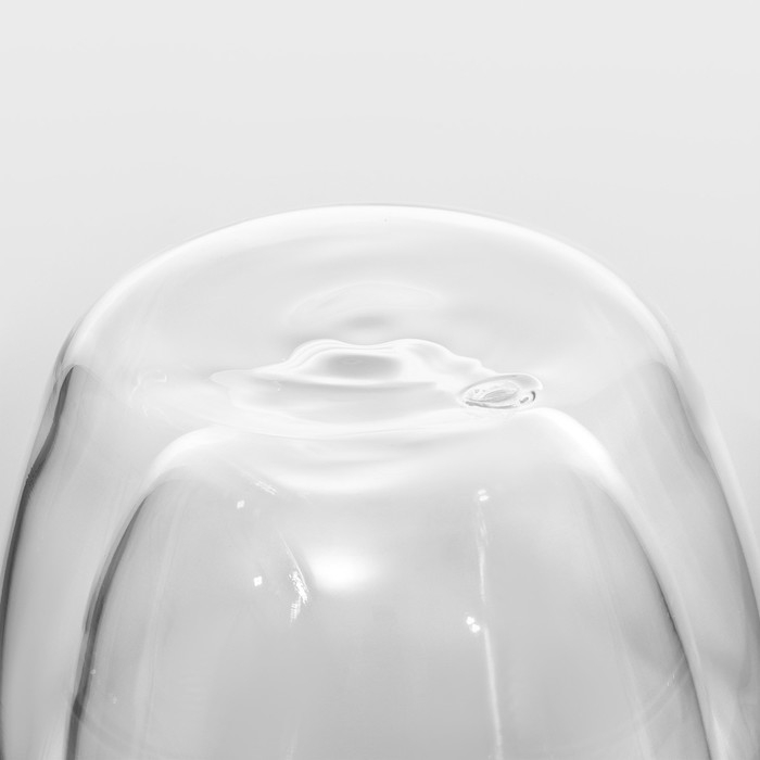 Стакан стеклянный с двойными стенками &laquo;Поль. Дуо волнистый&raquo;, 200 мл