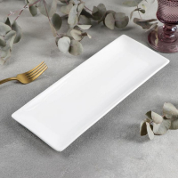 Блюдо фарфоровое для суши/канапе Wilmax, 30,5×12 см, цвет белый Блюдо фарфоровое для суши/канапе Wilmax, 30,5×12 см, цвет белый