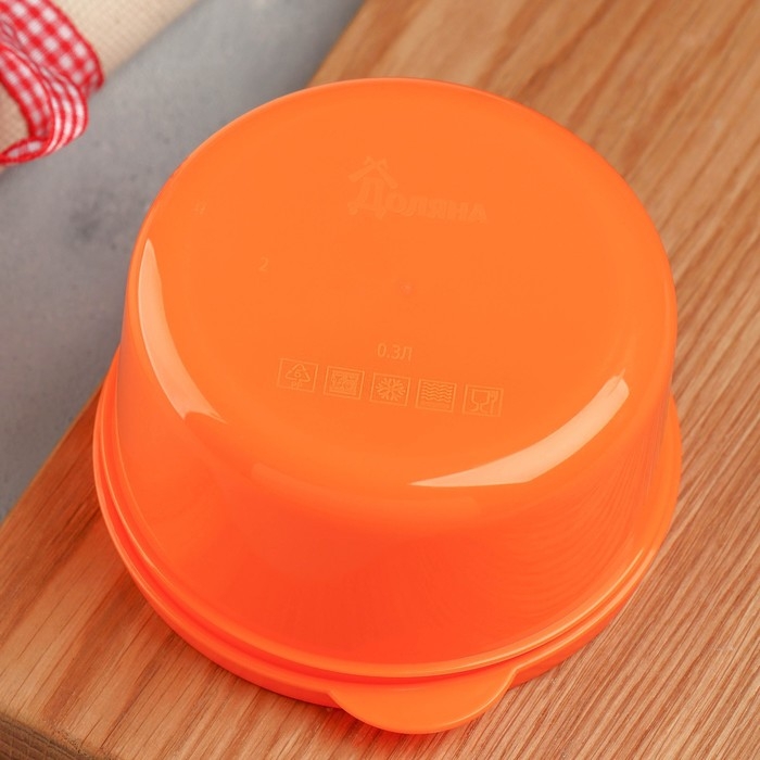 Ланч - бокс круглый &laquo;Польза в каждом кусочке&raquo;, 300 мл