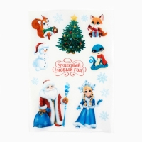 Вафельные картинки съедобные &laquo;Чудесный новый год&raquo; для декора тортов и капкейков, 1 лист