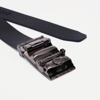 Ремень мужской, ширина 3,5 см, пряжка автомат, цвет чёрный Ремень мужской, ширина 3,5 см, пряжка автомат, цвет чёрный