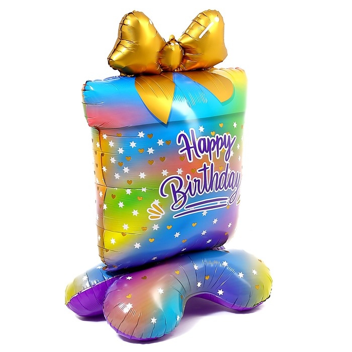 Шар фольгированный 31 Шар фольгированный 31" «Подарок на подставке», под воздух