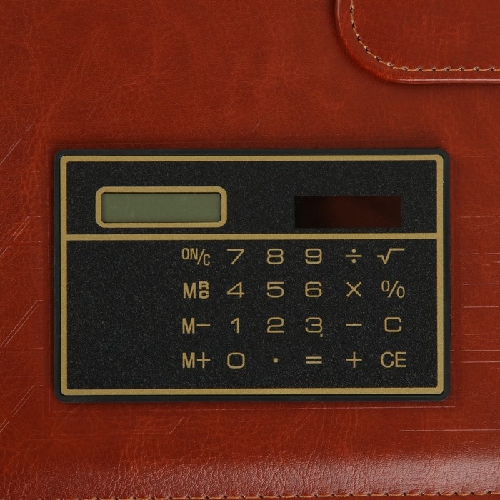 Ежедневник недатированный А5, 140 листов в клетку, с калькулятором, обложка пвх, МИКС