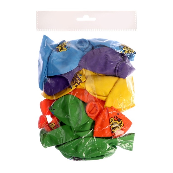 Воздушный шар латексный 12" &laquo;С Днём Рождения&raquo;, яркий праздник, 25 шт.