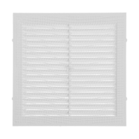 Решетка вентиляционная ZEIN Люкс Л155, 155 x 155 мм, с сеткой, неразъемная