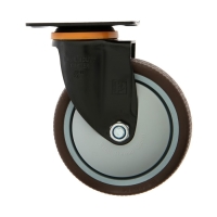 Колесо мебельное CAPPIO d=125,на площадке,поворотное, покрытие TPR Колесо мебельное CAPPIO d=125,на площадке,поворотное, покрытие TPR