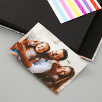 Фотоальбом 25 листов (уголки+кольца) "Треугольники: мрамор, кожа" 27х19 см