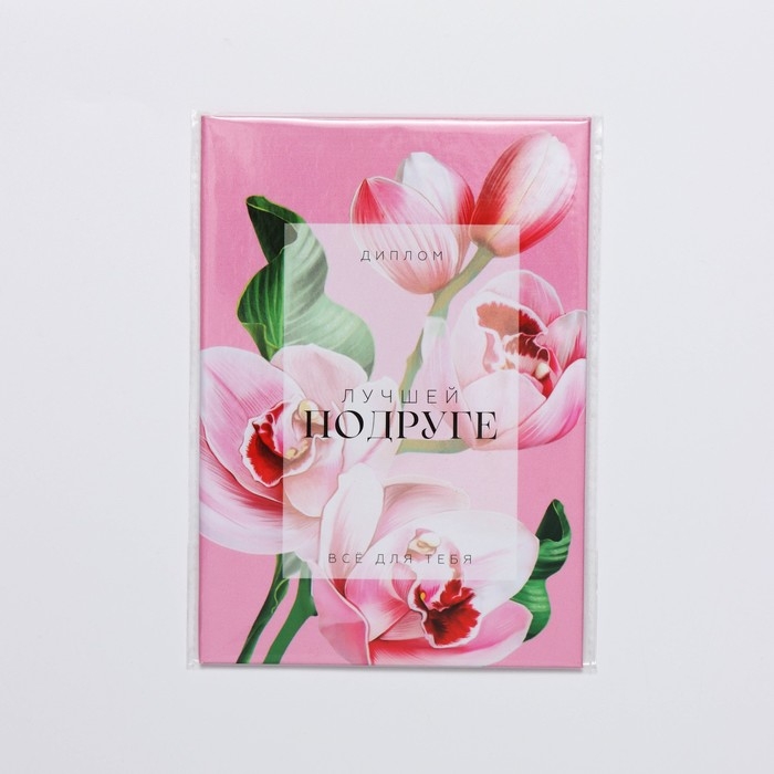 Диплом &laquo;Лучшей Подруге&raquo;, А6, 16 х 11,3 см.