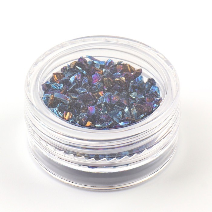 Фигурки для дизайна ногтей &laquo;Камень&raquo;, объёмные, цвет синий/голография