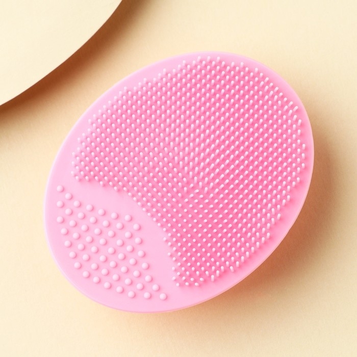 Массажер спонж для умывания, на подложке &laquo;Девочка-огонь&raquo;, 6,5 х 5 см