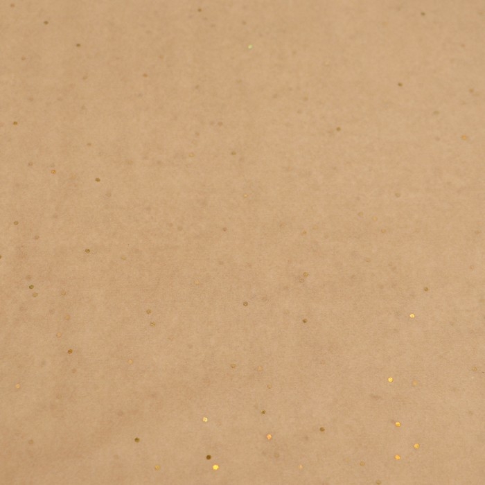 Бумага упаковочная тишью, Бумага упаковочная тишью, "Конфетти", натуральный, 50см х 10 м