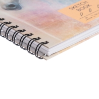 Скетчбук 195 х 195 мм, 80 листов, на гребне, "Лошади", твёрдая обложка, матовая ламинация, блок 100 г/м2