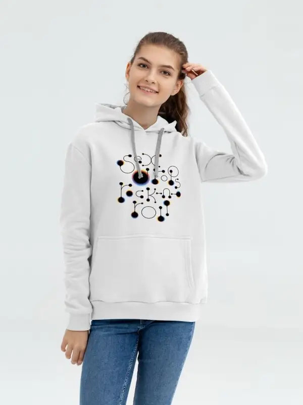 Толстовка с капюшоном No drugs, белая, размер XL Толстовка с капюшоном No drugs, белая, размер XL