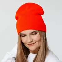 Шапка Tube Top, красная (кармин)