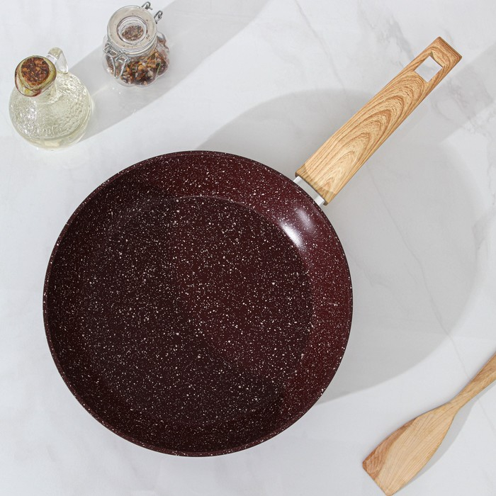 Сковорода кованая Magistro Natural. Brown, d=26 см, ручка soft-touch, антипригарное покрытие, индукция, цвет коричневый Сковорода кованая Magistro Natural. Brown, d=26 см, ручка soft-touch, антипригарное покрытие, индукция, цвет коричневый