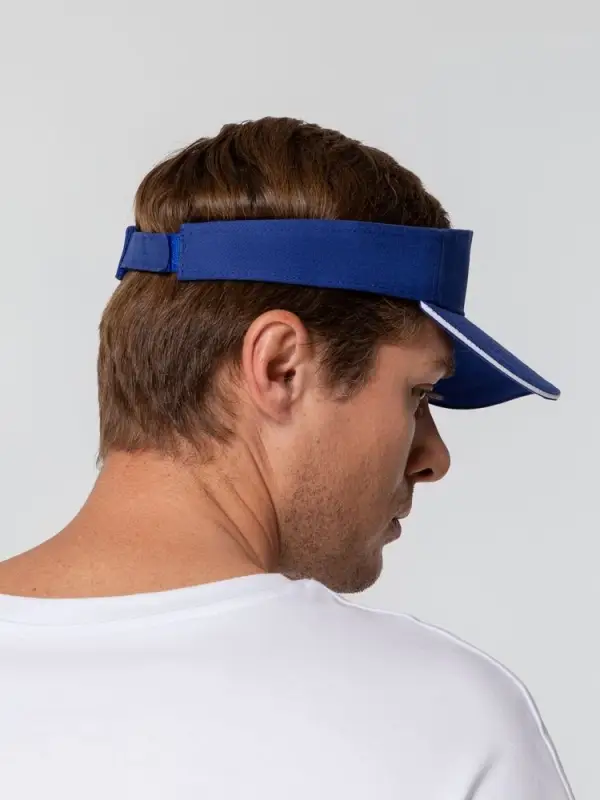 Козырек Active, ярко-синий с белым кантом Козырек Active, ярко-синий с белым кантом