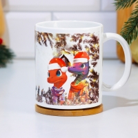 Кружка новогодняя, сублимация "С Новым Годом!" символ года, дом, 320 мл