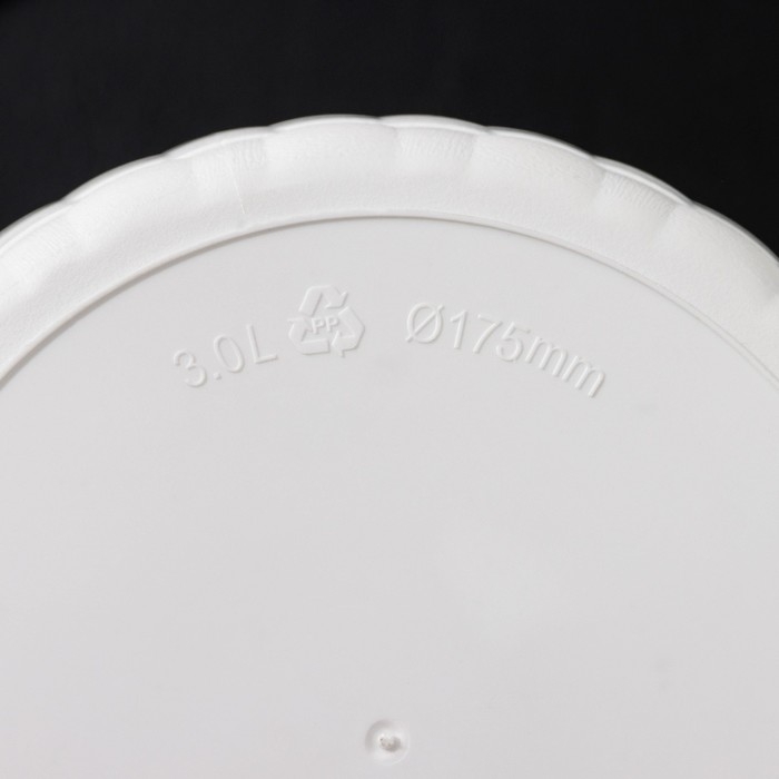 Горшок для цветов с поддоном &laquo;Ротанг&raquo;, 3 л, белый